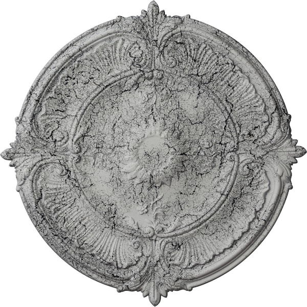 Ekena Millwork Attica Acanthus Leaf Medallion (Canopies up to 3 1/4"), 30 1/8"OD x 1 1/2"P, Ultra Pure White CM30ATUWC - main